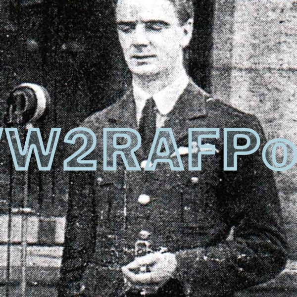 PO A B Thompson doing radio broadcast - SP005