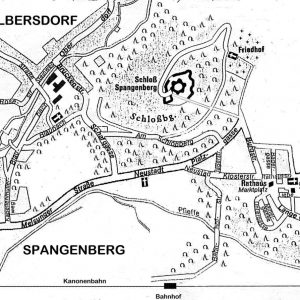 Street map of Spangenberg and Elbersdorf - SP007