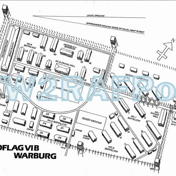 Map of Oflag VIB Warburg - WA001