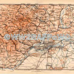 Map of Frankfurt and its environs from 1909 - DLOB001